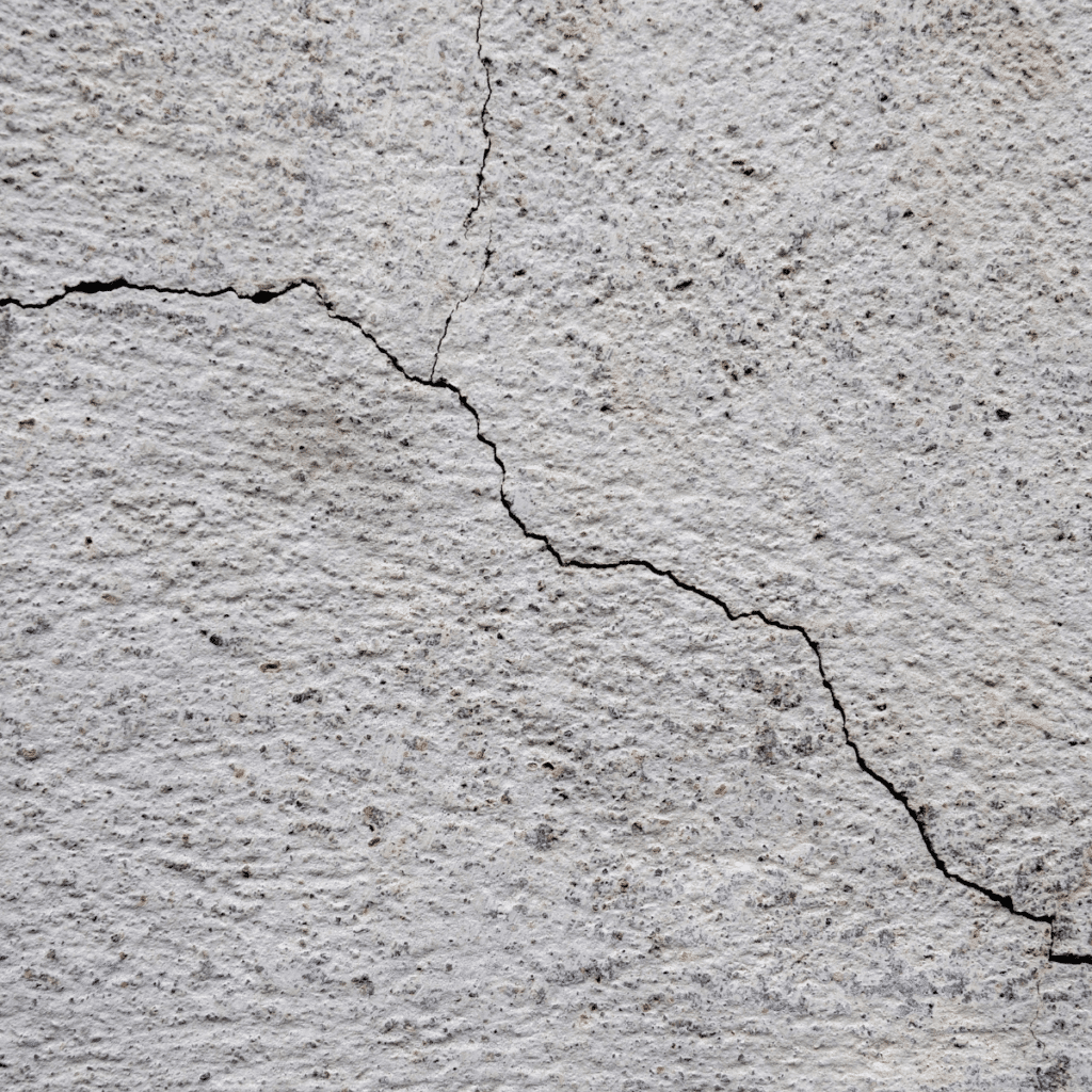 Harmless hairline concrete cracks, such as those you might find in a concrete driveway